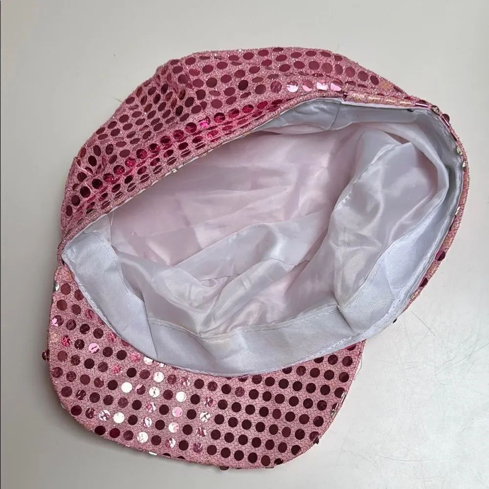 Pink Sequin Cap - Picture 2 of 4